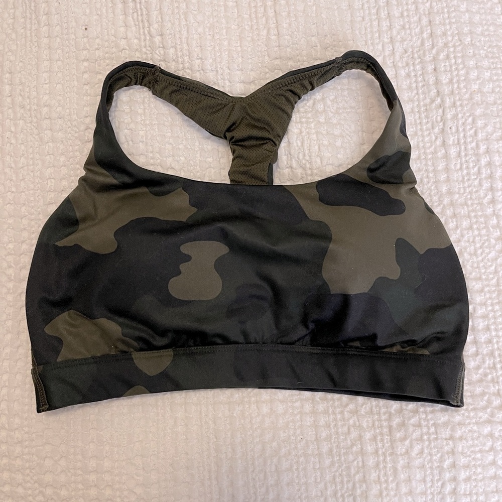 Camo sports bra